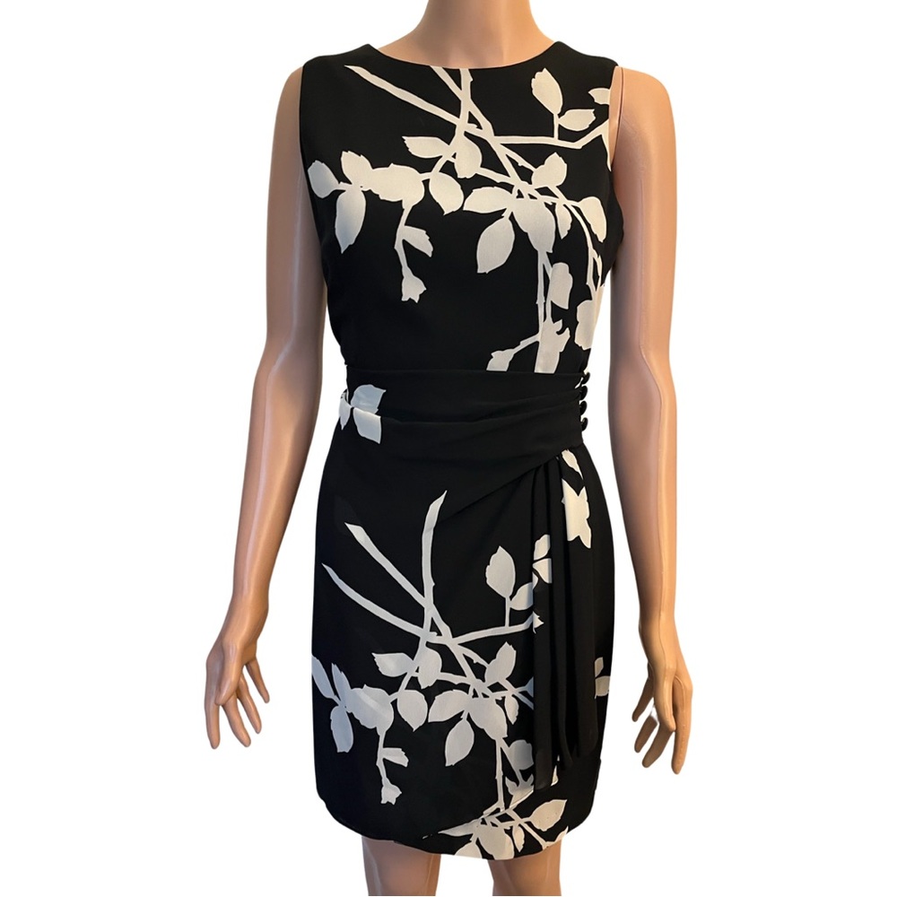 Faux wrap dress by Warren Petits.